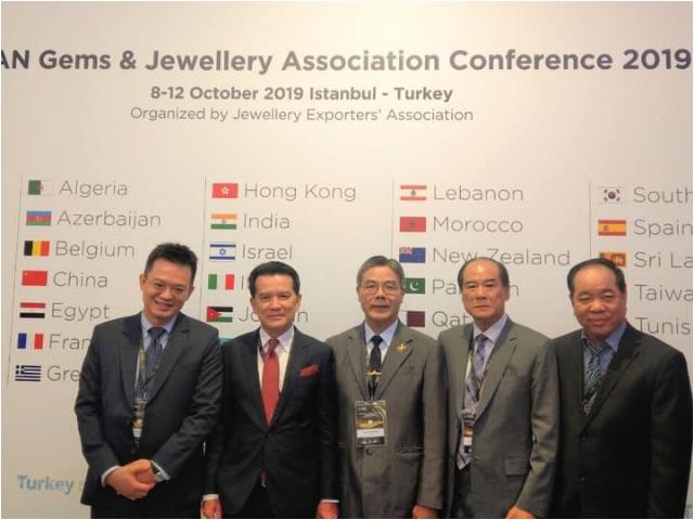 本會張文欽理事長、曾進財監事召集人及曾士瀛先生至土耳其參加「2019年東 盟寶石及珠寶商協會會議」（ASEAN Gems & Jewellers Association Conference 2019）